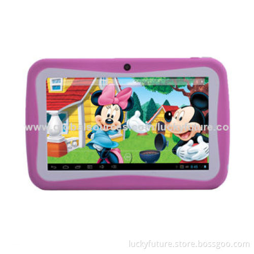 7" RK3026 Android 4.2 Dual Core Children's Tablet PC with 800*480P, 512MB RAM/4GB ROM/Wi-Fi/3,000mAh